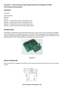 Custard Pi 2 - General Purpose input/output board for the Raspberry