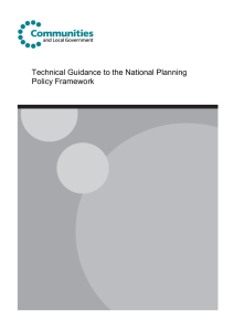 Technical Guidance to the National Planning Policy