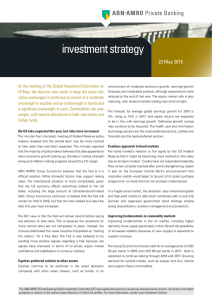 Investment Strategy 23 May 2016