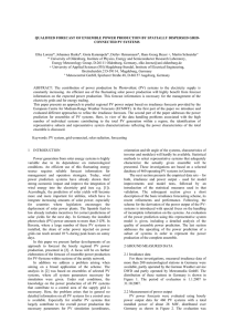 QUALIFIED FORECAST OF ENSEMBLE POWER PRODUCTION BY