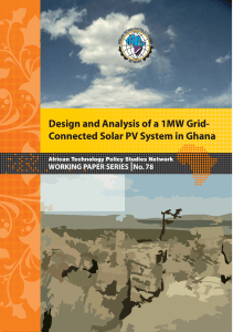 Design and Analysis of a 1MW Grid- Connected Solar PV System in