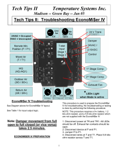 Tech Tips II: Troubleshooting EconoMi$er IV