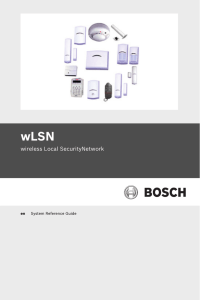 wLSN - Bosch Security Systems