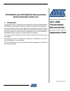 AT91SAM7X and AT91SAM7XC Microcontroller Series