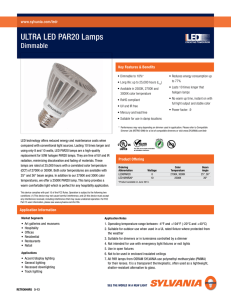 ULTRA LED PAR20 Lamps