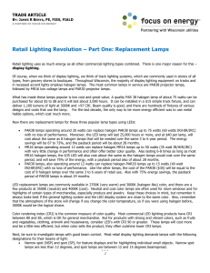 Retail Lighting Revolution – Part One