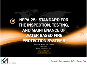 nfpa 25: standard for the inspection, testing, and maintenance