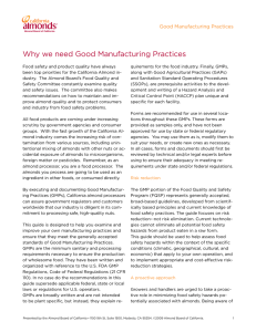 Why we need Good Manufacturing Practices