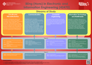 streams of study  - Department of Electronic and