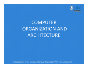 Computer Organization And Architecture Srm