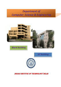 Brochure - Department of Computer Science and Engineering, IIT