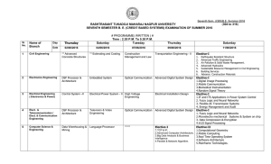 SEVENTH SEMESTER BE (CREDIT BASED