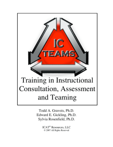 Training in Instructional Consultation, Assessment and Teaming