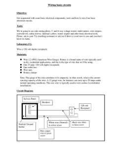 Wiring basic circuits