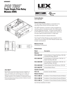 Triple Single Pole Relay Module (RRR)