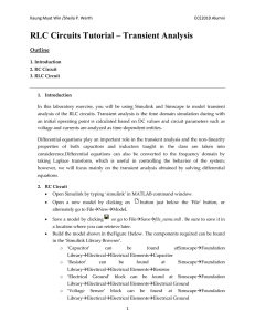 RLC Circuits Tutorial – Transient Analysis