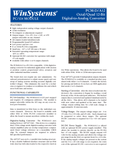 PCM-D/A12 Datasheet