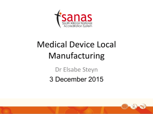 Medical Device Local Manufacturing