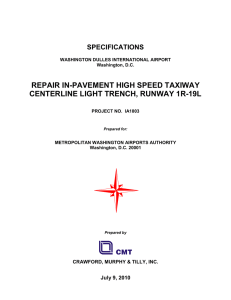 REPAIR IN-PAVEMENT HIGH SPEED TAXIWAY CENTERLINE