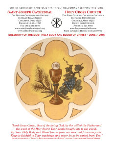 June 7th, 2015 - Holy Cross Catholic Church