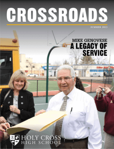 A LEGACY OF SERVICE - Holy Cross High School