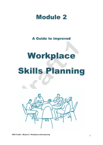 Workplace Skills Planning