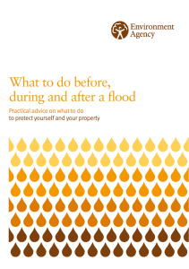 What to do before, during and after a flood leaflet