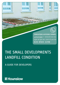 Small developments landfill guide