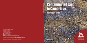 developers` guide to contaminated land