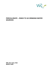 risks to UK drinking water sources