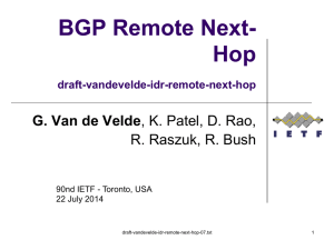 BGP Remote Next- Hop