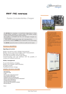 Thyristor Controlled Battery Chargers