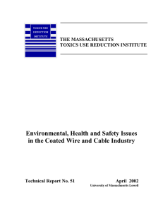 Environmental, Health and Safety Issues in the Coated Wire and