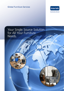 Your Single Source Solution for All Your Furniture Needs.