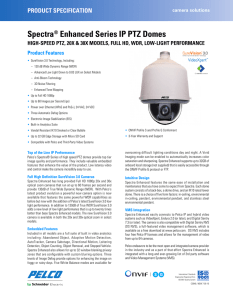 Spectra® Enhanced Series IP PTZ Domes