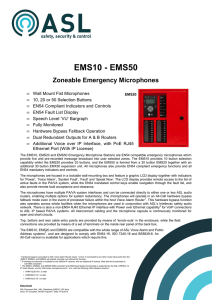 EMS10 - EMS50 Zoneable Emergency Microphones