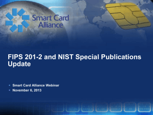 FIPS 201-2 and NIST Special Publications Update