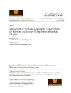 Managing Government Regulatory Requirements for Security and
