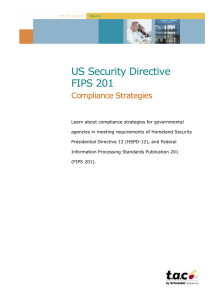 US Security Directive FIPS 201