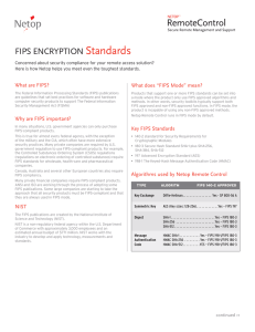 FIPS Compliance Checklist