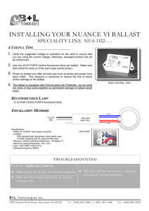 Installation and wiring instruction