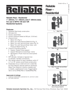 View bulletin - Reliable Automatic Sprinklers