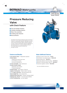 Pressure Reducing Valve