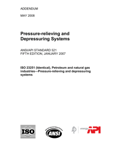 Pressure-relieving and Depressuring Systems