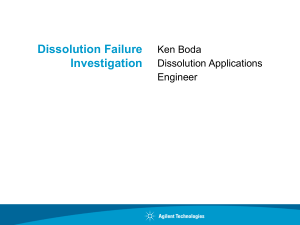 Dissolution Failure Investigation