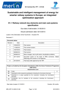 1.1 Railway network key elements and main sub-systems