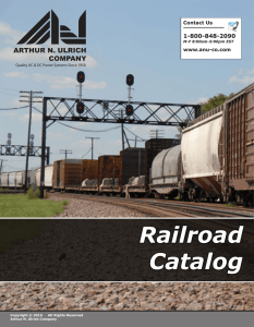 Railroad Catalog - Arthur N. Ulrich Company