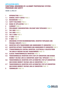 application note: functional grounding of a q.smart photovoltaic