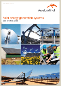 Solar energy generation systems