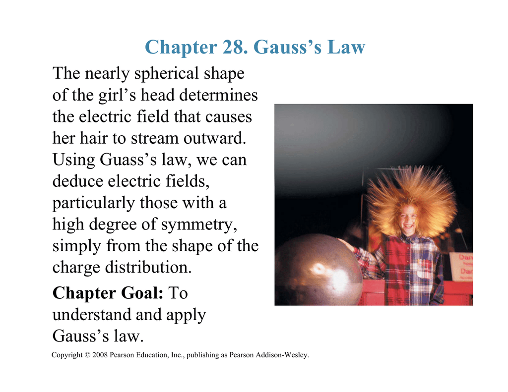 Chapter 28 Gauss S Law